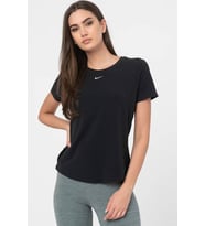 Nike Dri Fit UV One Luxe Women's T-shirt Top Kadın Reflektörlü Koşu Antrenman Tişörtü Siyah