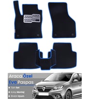 Renault Symbol 3 (2013-2020) Uyumlu EVA Paspas Tam Set–Araca Özel,Su Geçirmez,Hızlı ve Kolay Montaj