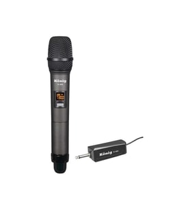 KÖNİG K-400 Uhf Telsiz El Mikrofon (Gri - Siyah)