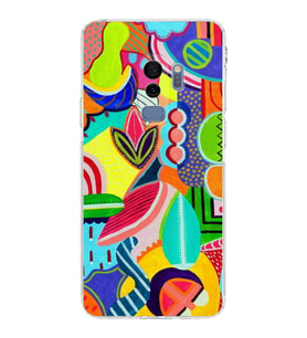 PrintiFy Samsung Galaxy S9 Plus ile Uyumlu Retro Color 6  Kamera Korumalı Şeffaf  Kılıf