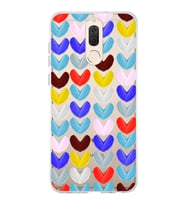 PrintiFy Huawei Mate 10 Lite ile Uyumlu 1mm Slim Fit Water Color 1 Baskılı Şeffaf  Kılıf