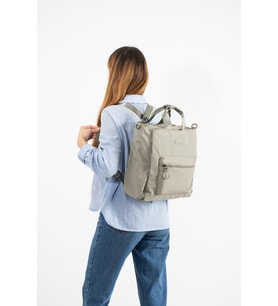 Ultra Hafif Çok Cepli, Çok Bölmeli Sırt ve El Çantası Vizon (Model:571-9S)