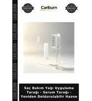 Özel Üretim Pratik Saç Bakım Yağı Uygulama Tarağı - Serum Tarağı - Yeniden Doldurulabilir Hazne