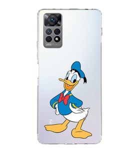 Xiaomi Redmi Note 11 Uyumlu Kamera korumalı Kapak Donald Duck Tasarımlı  Şeffaf Kılıf