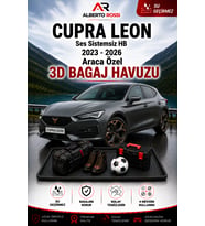 Cupra Leon Ses Sistemsiz HB 2023 - 2026 Araca Özel 3D Bagaj Havuzu