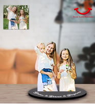 Kişiye Özel Kendin Tasarla Anne Kız Kardeş Tasarımlı Biblo Model-1