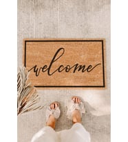 Çerçeveli Welcome Kapı Önü Paspası