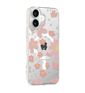 Joko Apple İphone 16 Floral Magsafe Kapak - Pembe