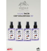 Ilgaz İncir Sprey Kolonya Cep Boy Elegance Series 4'lü Eko Paket - 4x50 ml