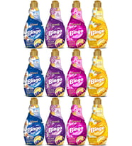 Bingo Soft Çamaşır Yumuşatıcı Konsantre 1440ML Karma 12 Li Set (Lilyum-Lavanta-Begonvil-Nergis)