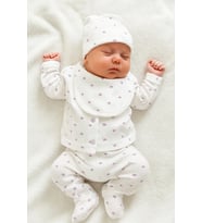 KIZ BEBEK YENİ DOĞAN KALPLİ HASTANE ÇIKIŞI ZIBIN SETİ , BEBEK HEDİYELİK (Lila)