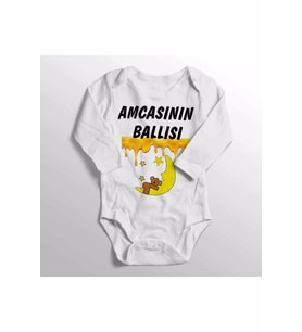 Bebek Amcasının Ballısı Yazısı Baskılı