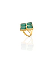 Kadir Jewellery 22 Ayar Altın Kaplama Kadın Zirkon Taşlı Yüzük
