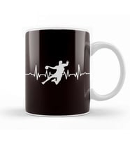 Handball Player Heartbeat Handballer Ball Sports Team Coach Kupa Bardak Porselen