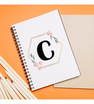 Baş Harf Tasarımlı Defter Kişiye Özel