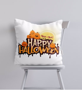 BK Gift Happy Halloween Tasarımlı Yastık-3