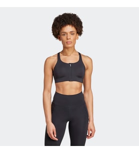 adidas IT2403 TLRDIM L HS ZIP Kadın Sporcu Sütyeni (Siyah)