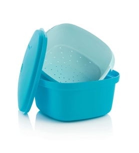 Tupperware Süzgeçli Servis Kabı Mavi ESC