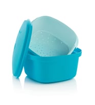 Tupperware Süzgeçli Servis Kabı Mavi ESC