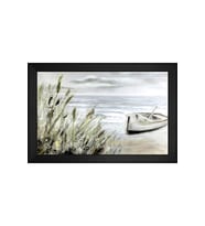 Manzara Temalı Kanvas Tablo 80 x 110 cm Siyah Çerçeve
