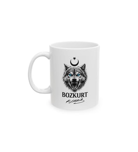 Bozkurt Mavi Göz Tasarımlı Porselen Kupa KF28042622