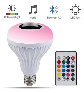 MOBGİFT Bluetooth Hoparlörlü Kumandalı Rgb Akıllı Led Ampul-16 Renk
