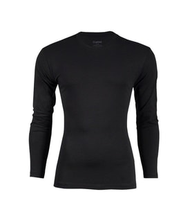 Yıldız 86 Erkek Uzun Kollu Bisiklet Yaka Likralı Sweatshirt (Siyah)