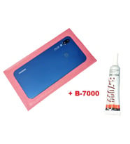 Tkgz Huawei Uyumlu P20 Lite Arka Kapak (LENS Lİ CAM+B-7000) MAVİ