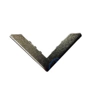 Kitap, Kapak, Menü, Albüm Köşesi, Büyük - 23x40mm, Nikel, 10 Adet