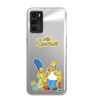 Oppo A16 / A55 Uyumlu Simpsonlar Tasarımlı Şeffaf Telefon Kılıfı