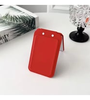 Apple iPhone 12 Pro Max Uyumlu Aynalı Magsafe Kartlık (Kırmızı)