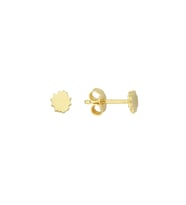 14 Ayar Minik Tırtıklı Altın Küpe 0,56 gr