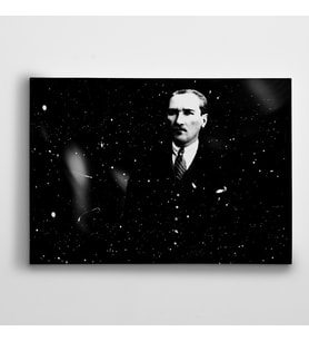 Atatürk ve Kar Kanvas Tablo