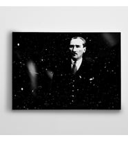 Atatürk ve Kar Kanvas Tablo