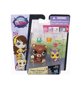 Littlest Pet Shop Miniş Ve Yavrusu Happy Honeyman,Brianna Buzzer Minişler Pet Shop Orijinal Minişler