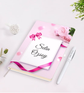 BK Gift Kişiye Özel İsimli Çerçeveli Defter Kalem Seti-24