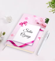 BK Gift Kişiye Özel İsimli Çerçeveli Defter Kalem Seti-24
