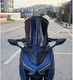 MOTOCAM Musatti Glamaro Max 125 Ön Cam 2023-2026 Model 50cm Siyah Renkli 4mm UZUN
