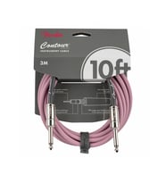 FENDER 0990571866 Contour Serisi Enstrüman Kablosu (5.5m) Burgundy Mist, Ekstra Uzunluk, Örgülü Esnek Dış Kaplama, Gürültü Önleyici Tasarım