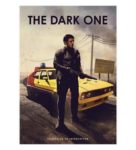 Karanlık Olan - Mad Max - Falcon X8 V8 Önleyici - Araba Efsaneleri Tablo Ahşap Poster Dekoratif