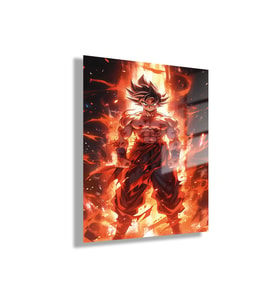 Temperli Gerçek Cam Tablo Dizi Karakteri Dragon Ball Z