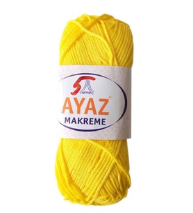 Angel Çanta Aksesuar 100 Gram Polyester Makrome No:5 Sarı