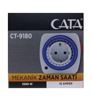 Cata Ct-9180 Zaman Ayarlı Priz Mekanik Ayarlanabilir Zaman Saati
