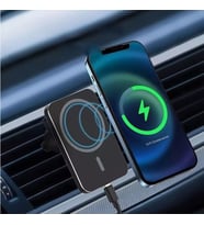 YENİ NESİL MAGSAFE ARAÇ İÇİ TELEFON TUTUCU & KABLOSUZ ŞARJ CİHAZI  15W HIZLI ŞARJ DESTEKLİ (A.Siyah)