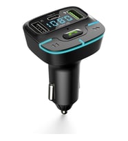 Araç Fm Mp3 Transmitter Bluetooth Araç Kiti USB Type-C Hızlı Şarj Çıkışlı Çakmaklık Şarj Aleti