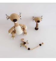 Buz Devri Sid Yeni Doğan Seti Amigurumi Organik Oyuncak