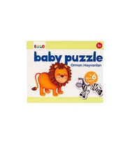 Baby Puzzle Orman Hayvanları İki Parçalı Altı Puzzle