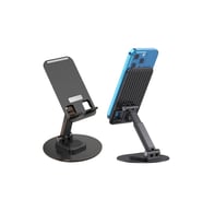 Vos Versa Metal 360° Dönebilen Katlanır Telefon Ve Tablet Standı VVE1039 (Siyah)