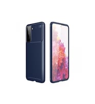 Mey İthalat® Samsung Galaxy S21 Plus Kılıf Auto Focus Karbon Kapak - Lacivert