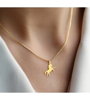 Unicorn 14 Ayar Altın Kolye